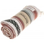 San Jose Turkish Towel - 35X70 inches, Burgundy