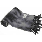 Trinidad Tie Dye Turkish Towel - 38X64 Inches, Black Grey