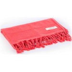 Troy Stonewashed Turkish Towel - 33X66 Inches, Coral