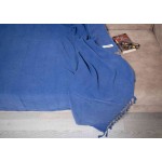 Troy XL Stonewashed Throw Blanket  - 60X82 Inches, Blue