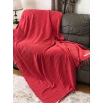 Troy XL Stonewashed Throw Blanket  - 60X82 Inches, Coral