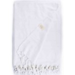 Troy XL Stonewashed Throw Blanket  - 60X82 Inches, White