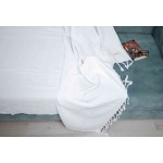 Troy XL Stonewashed Throw Blanket  - 60X82 Inches, White