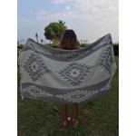 Tulum Dual-Layer Turkish Towel - 37X70 Inches, Silver Gray