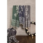 Uxmal Dual-Layer Turkish Towel - 37X70 Inches, Forest Green