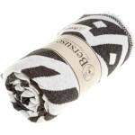 Venice Dual-Layer Turkish Towel - 39X71 Inches, Black