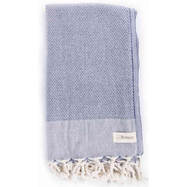 Ventura Turkish Towel - 37X70 Inches, Dark Blue