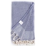 Ventura Turkish Towel - 37X70 Inches, Dark Blue