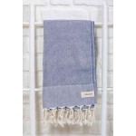 Ventura Turkish Towel - 37X70 Inches, Dark Blue