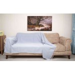 Ventura XL Throw Blanket  - 63X94 Inches, Denim Blue