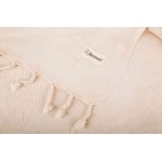 Ventura XL Throw Blanket  - 63X94 Inches, Ivory