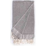 Ventura Hand Turkish Towel - 22X35 Inches, Black