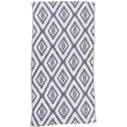 Zipolite Dual-Layer Turkish Towel - 37X70 Inches, Dark Blue