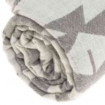 Zipolite Dual-Layer Turkish Towel - 37X70 Inches, Silver Gray